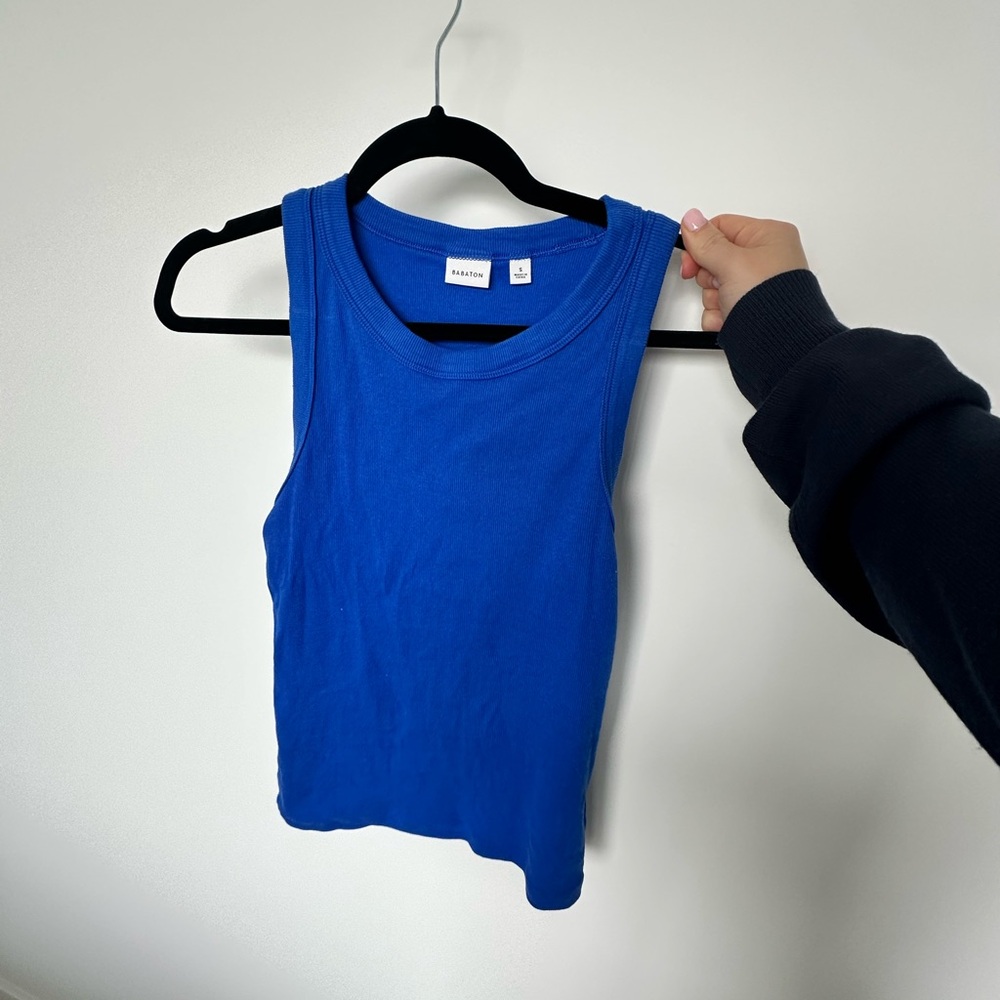 Zara Blue Sleeveless Top